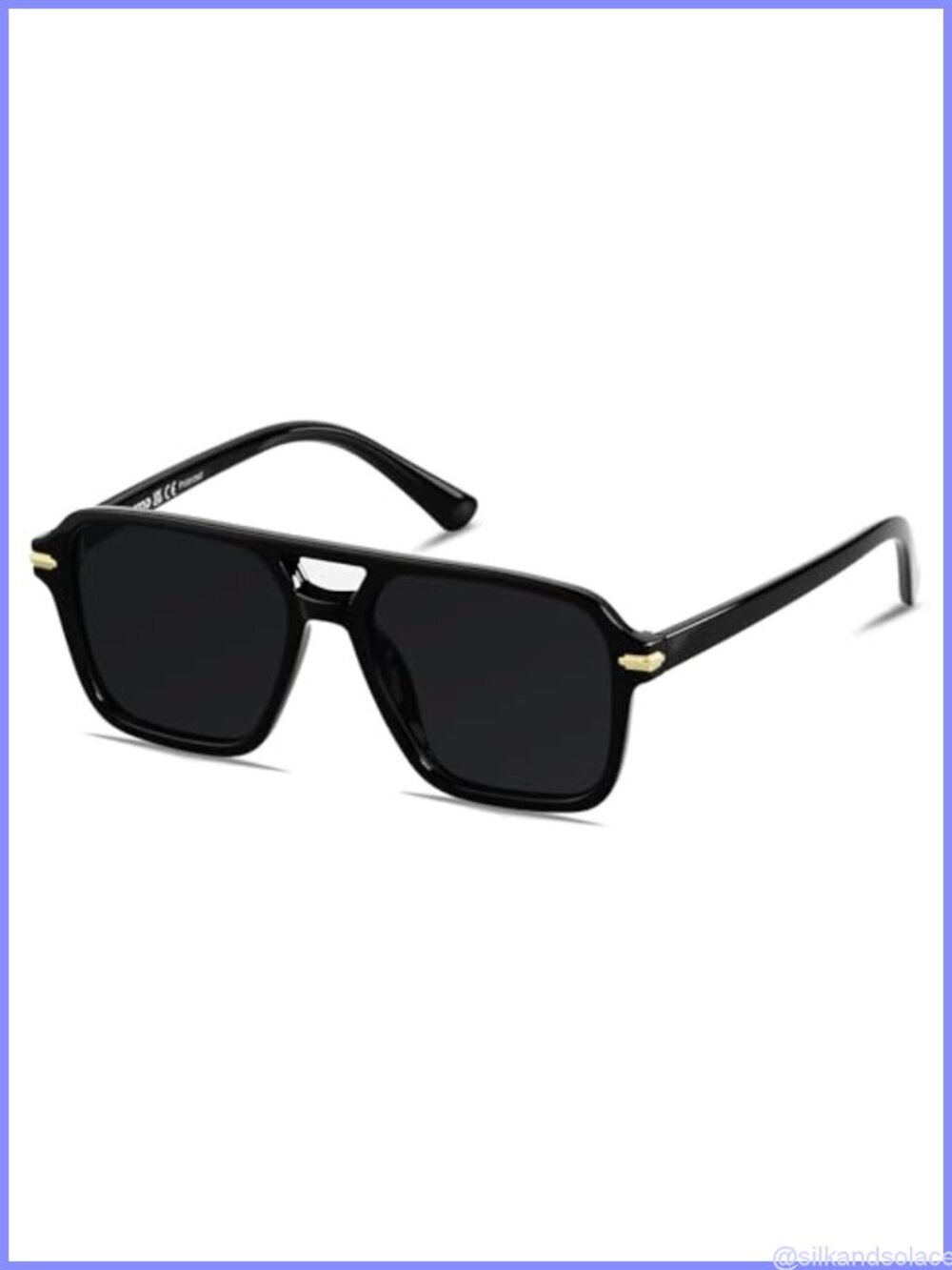 Retro Square Aviator Polarized Sunglasses Vintage Pilot Shades Unisex